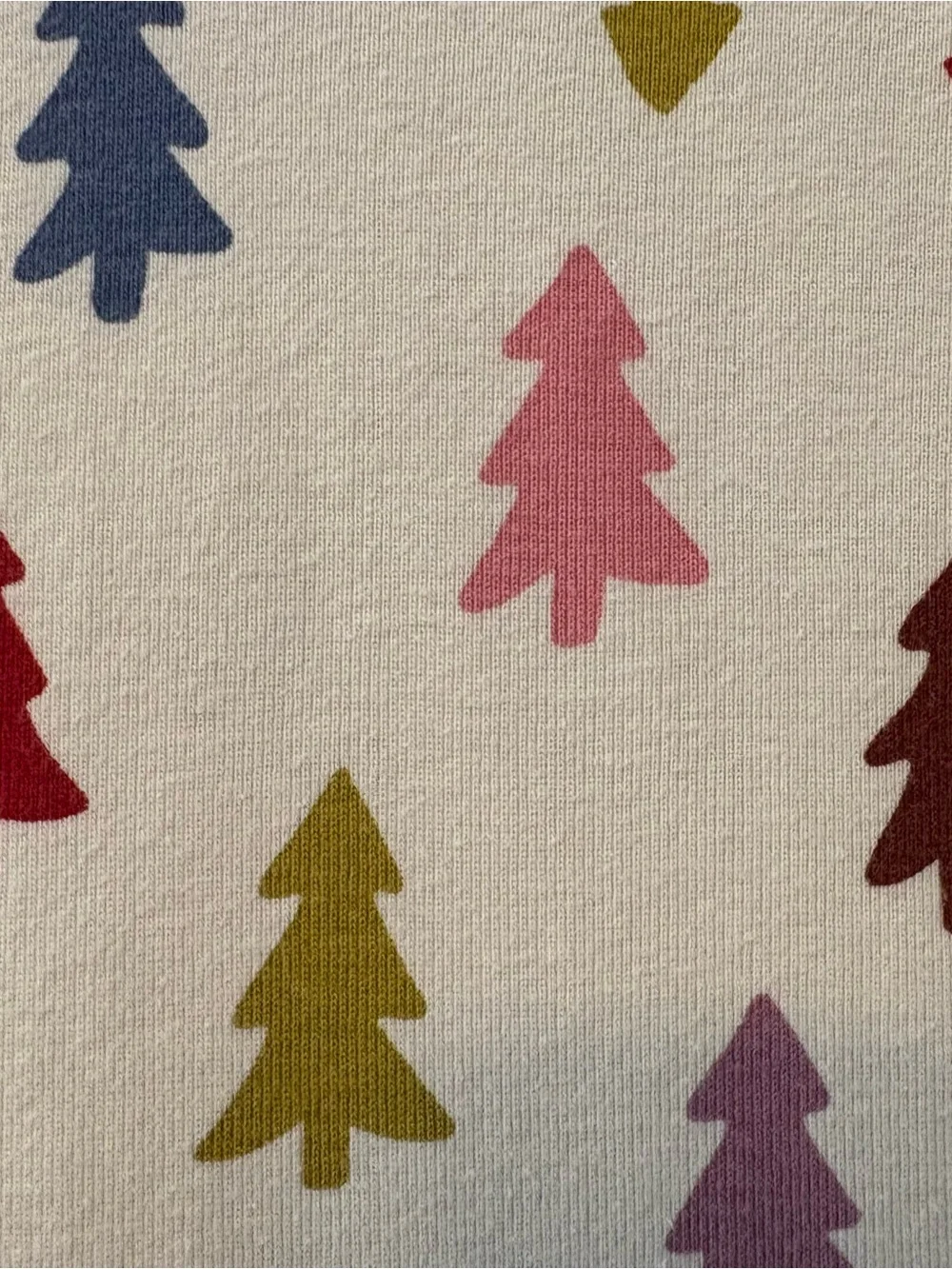 Hanna andersson long John pajama set in multicolor happy little trees 150 CM 12